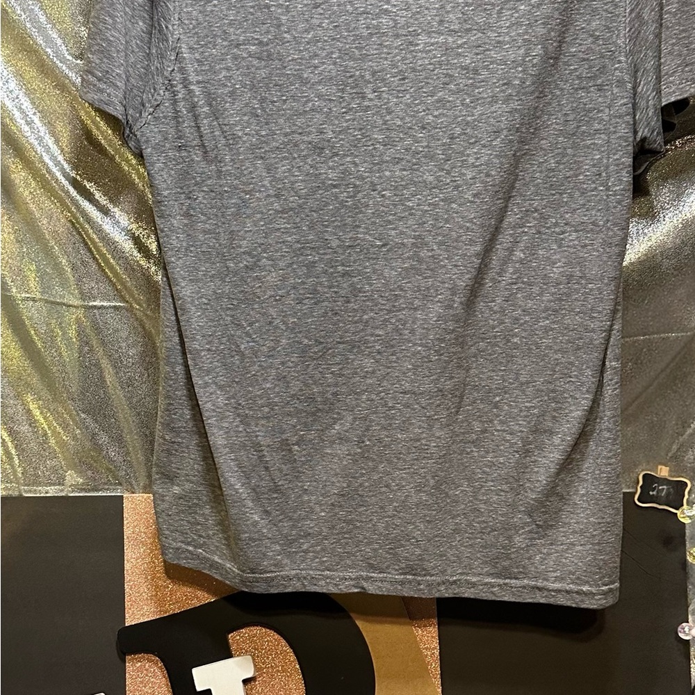 Lightweight gray active long sleeve top